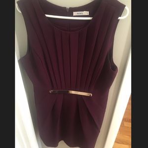 Purple dress with gold accent